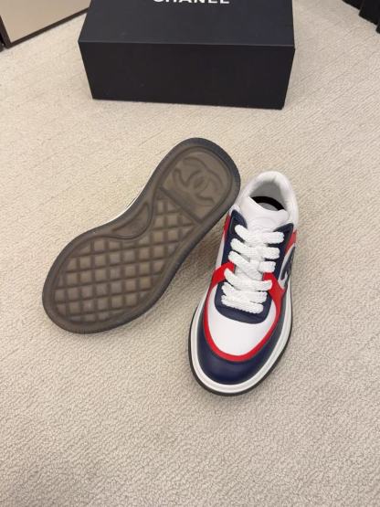 CHANE1 高品質ダブルCカラーブロックカジュアルシューズ【50％割引+送料無料】