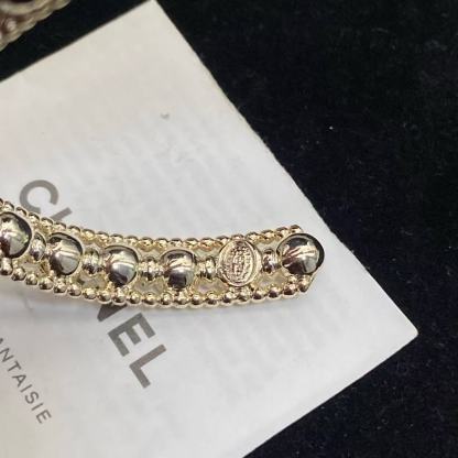 CHANE1 ダブルCビーズ ダイヤモンドバングル【50％割引+送料無料】