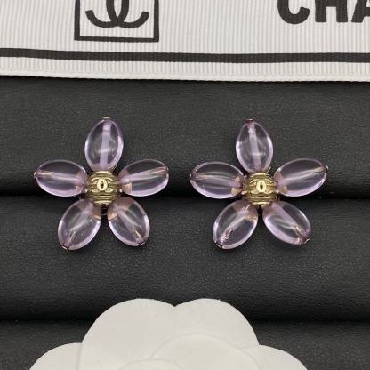 CHANE1 フラワー ダブルC スタッドピアス【50％割引+送料無料】