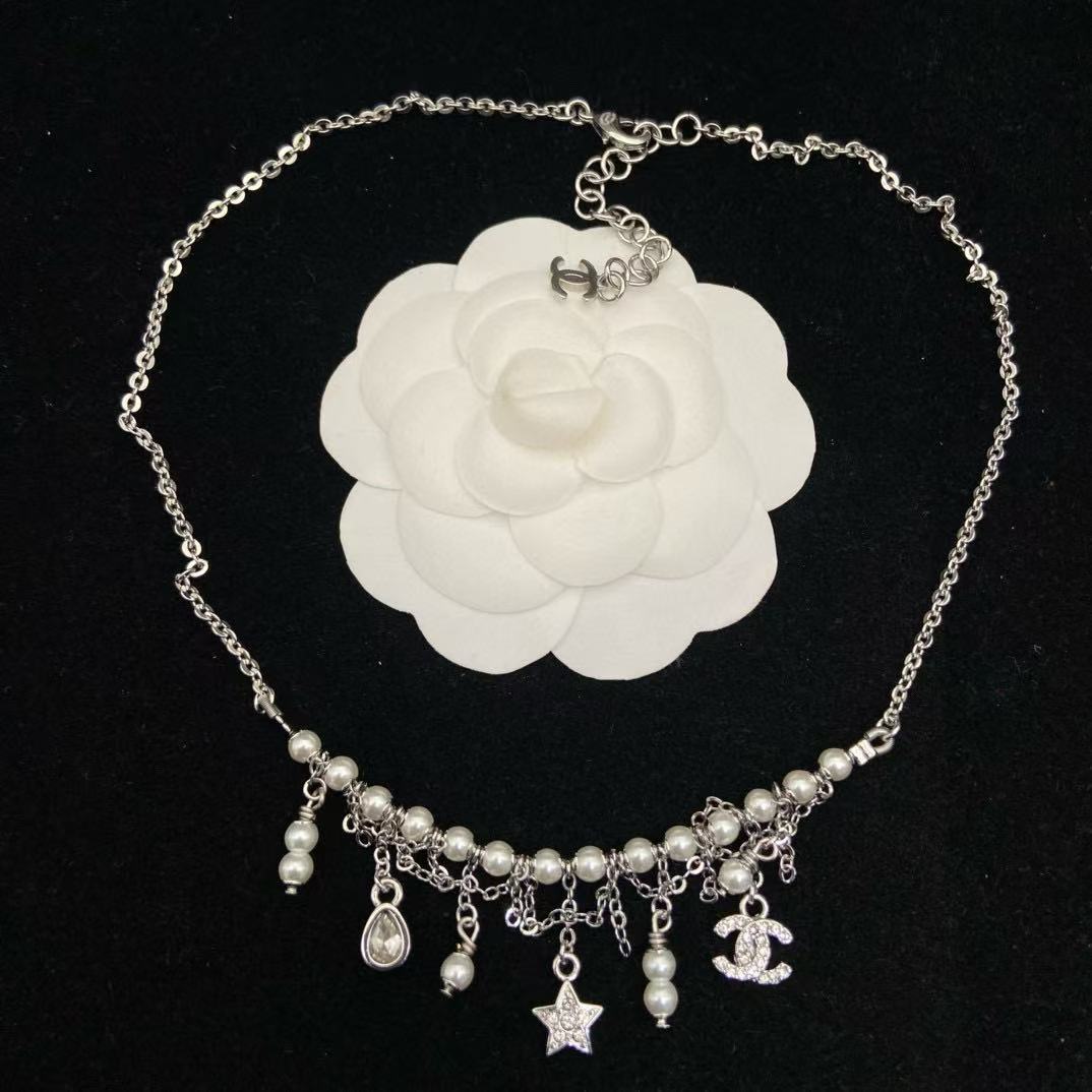 CHANE1 タッセルパールネックレス【50％割引+送料無料】