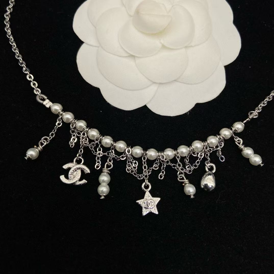 CHANE1 タッセルパールネックレス【50％割引+送料無料】