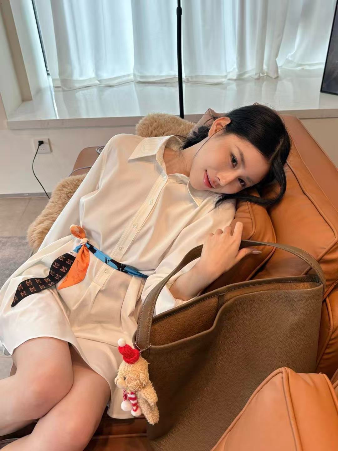 CEL1NE 高品質シルクスカーフ ブラウス ドレス【50％割引+送料無料】