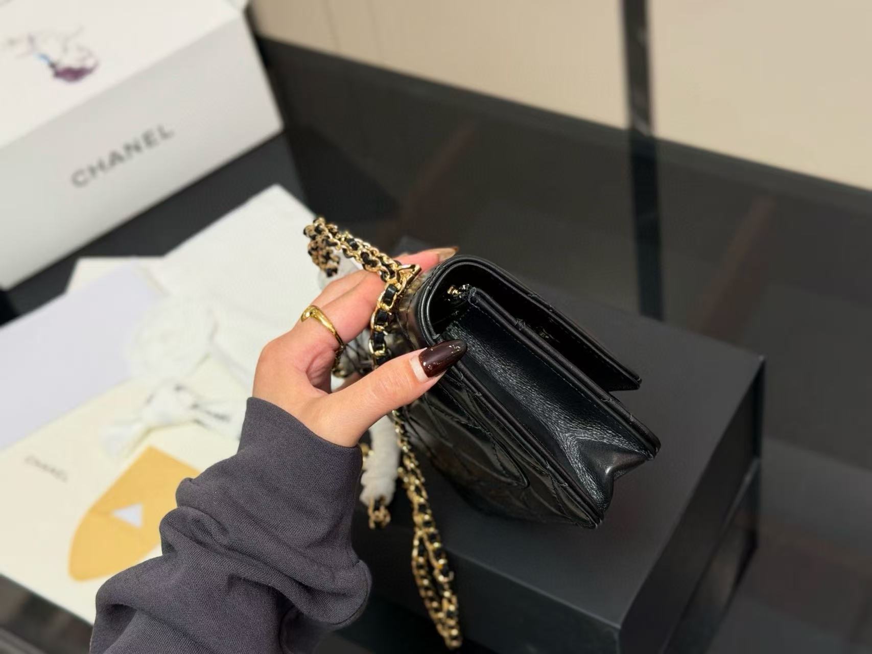 CHANE1 チェーンショルダーバッグ【50％割引+送料無料】