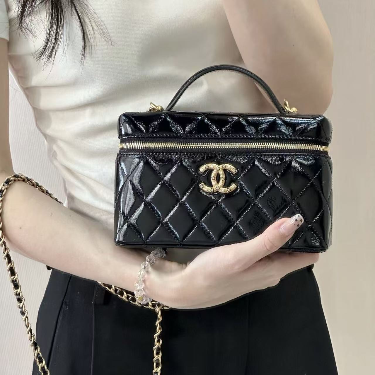 CHANE1 ダブルCチェーンバッグ【50％割引+送料無料】