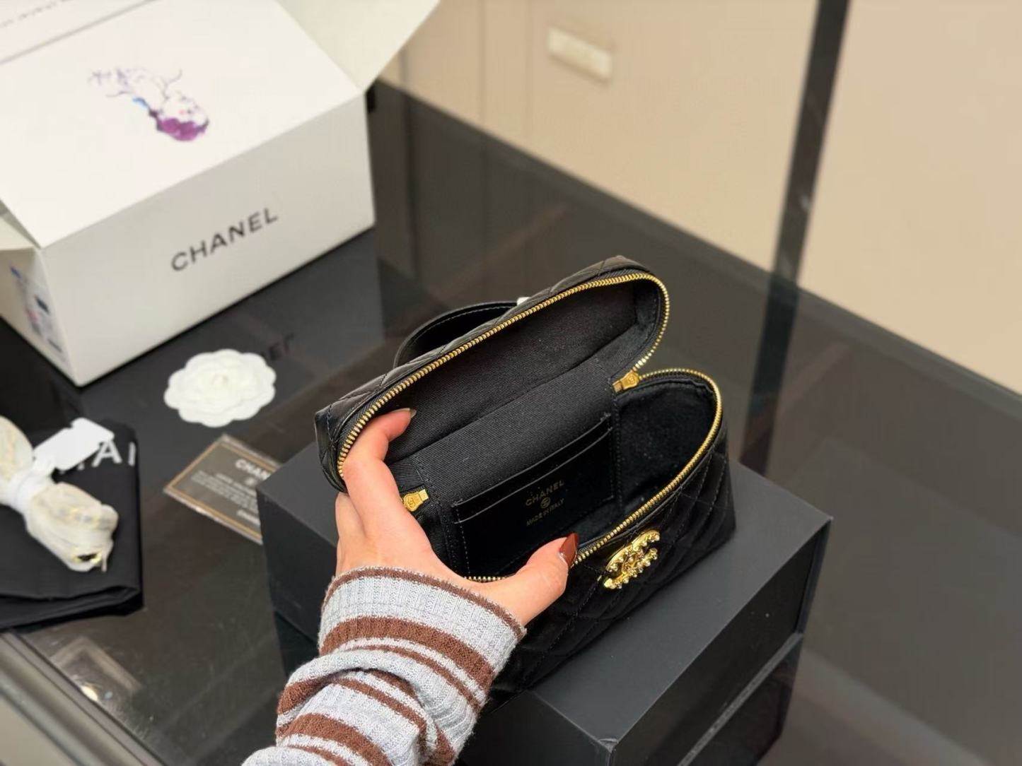 CHANE1 ダブルCチェーンバッグ【50％割引+送料無料】