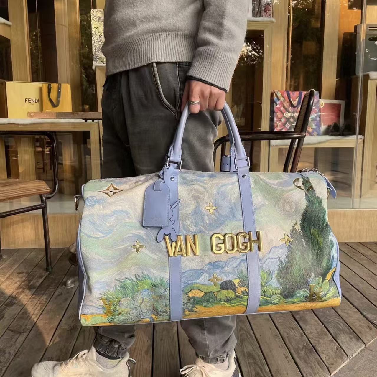 LV油絵トラベルバッグ【50％割引+送料無料】