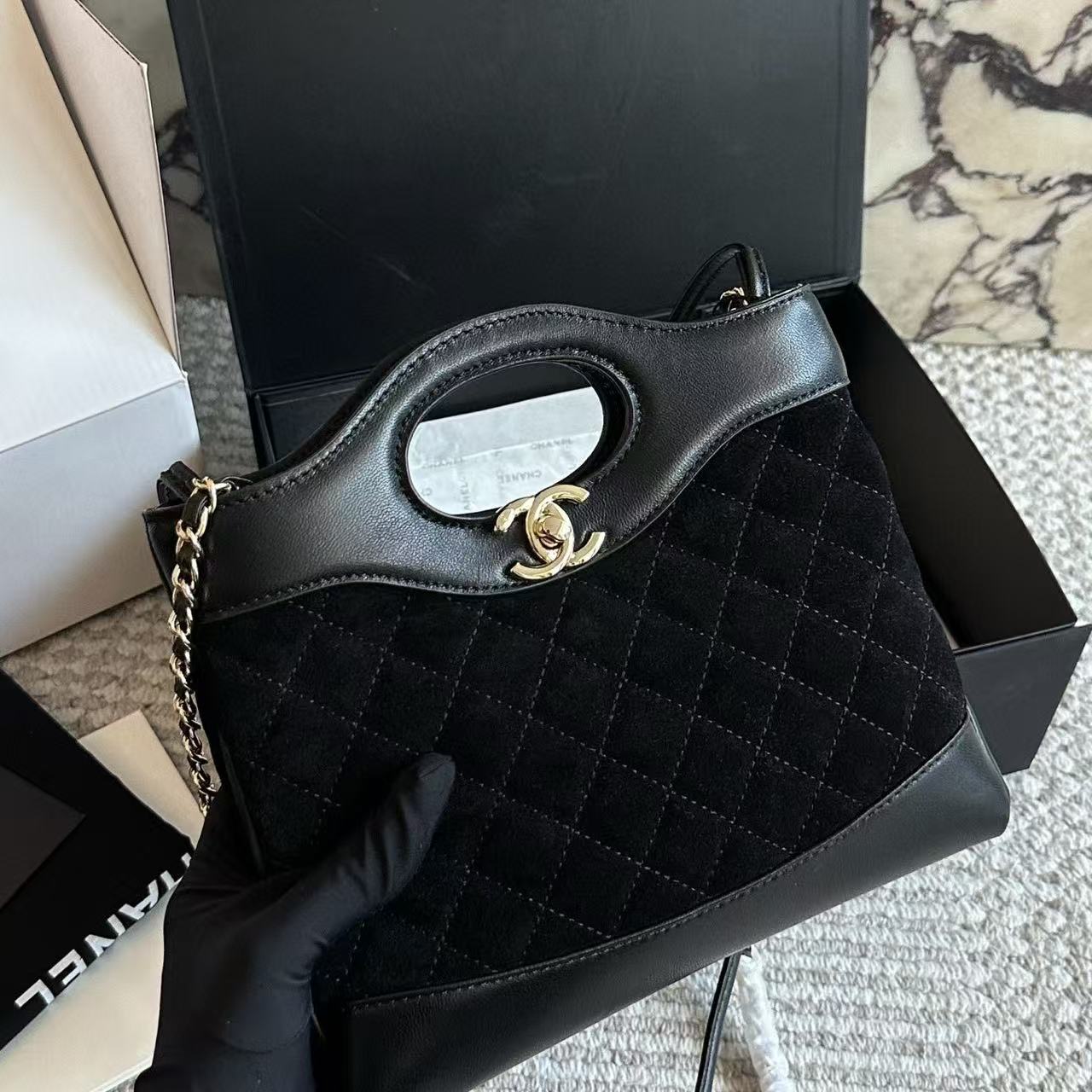 CHANE1 ディアスキンチェーンハンドバッグ【50％割引+送料無料】