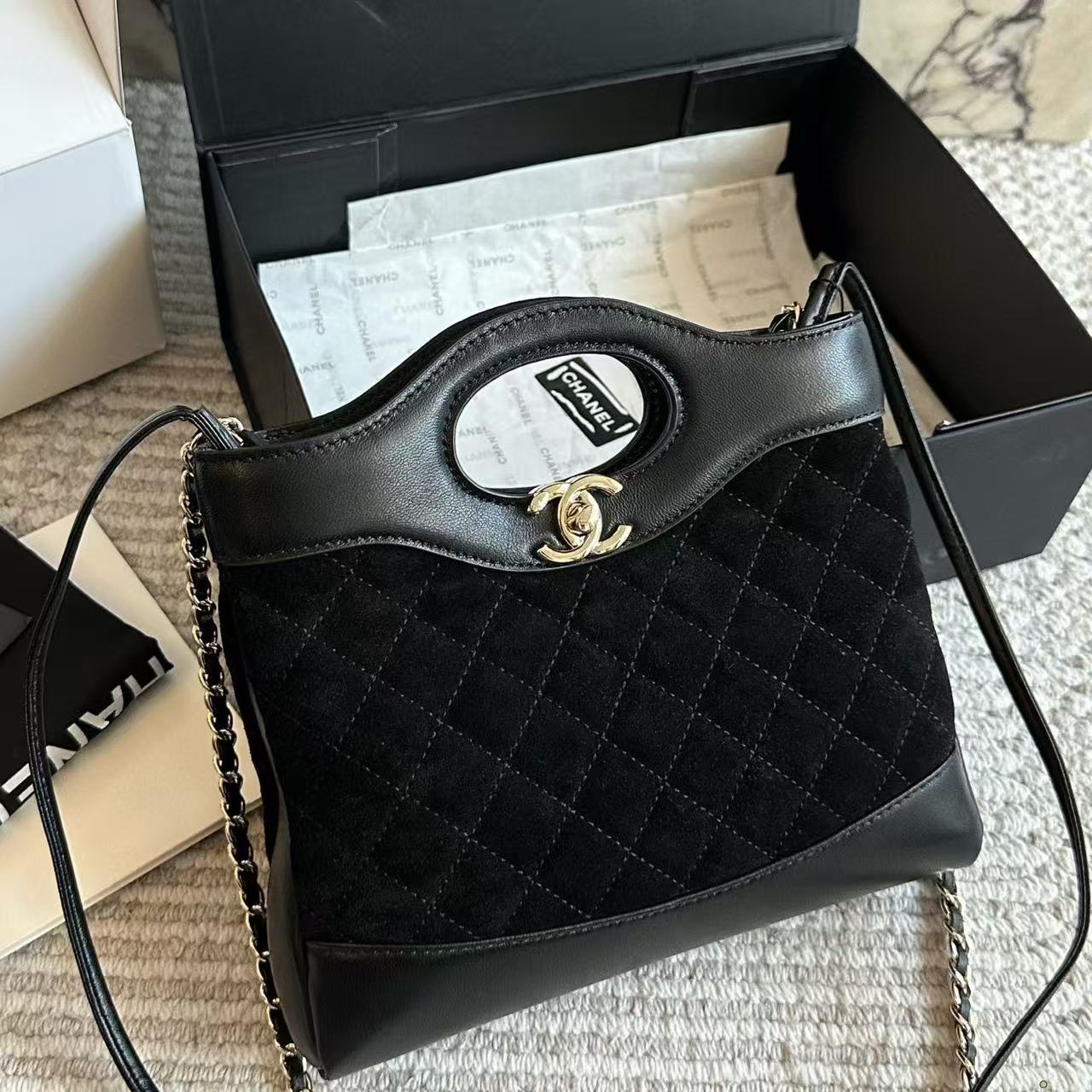 CHANE1 ディアスキンチェーンハンドバッグ【50％割引+送料無料】