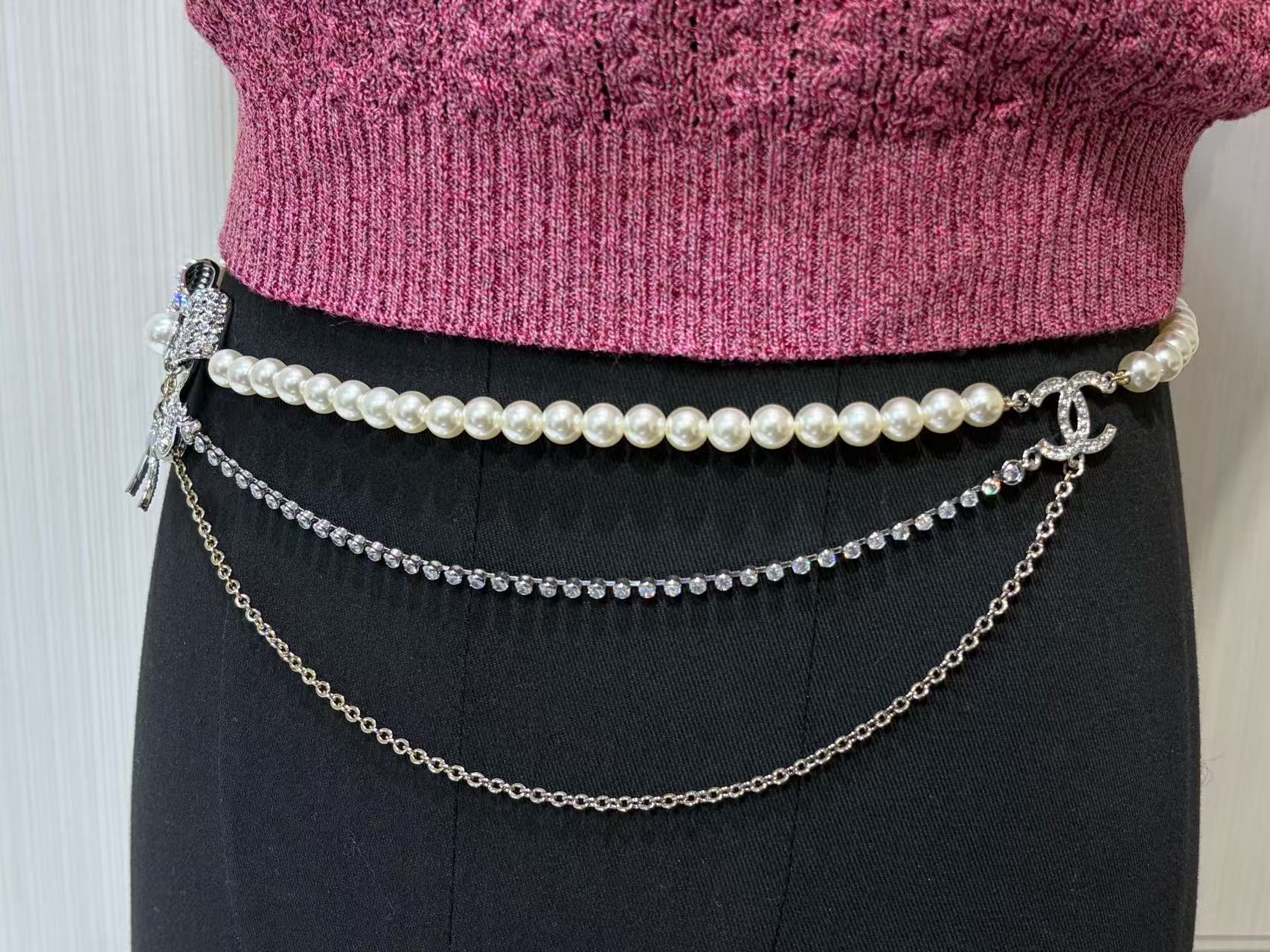 CHANE1 ボウパールウエストチェーン【50％割引+送料無料】