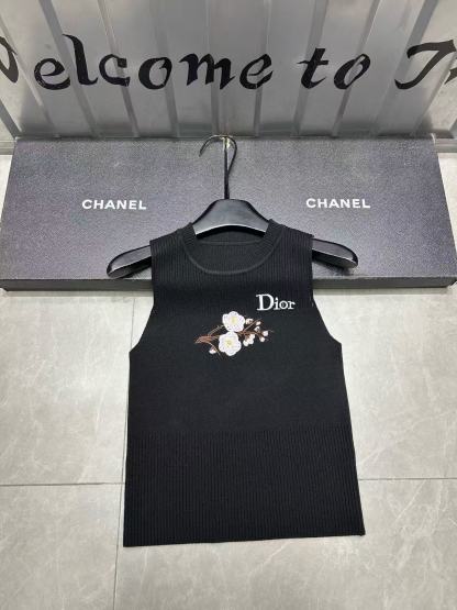 DIORの花柄刺繍ウールベスト【50％割引+送料無料】