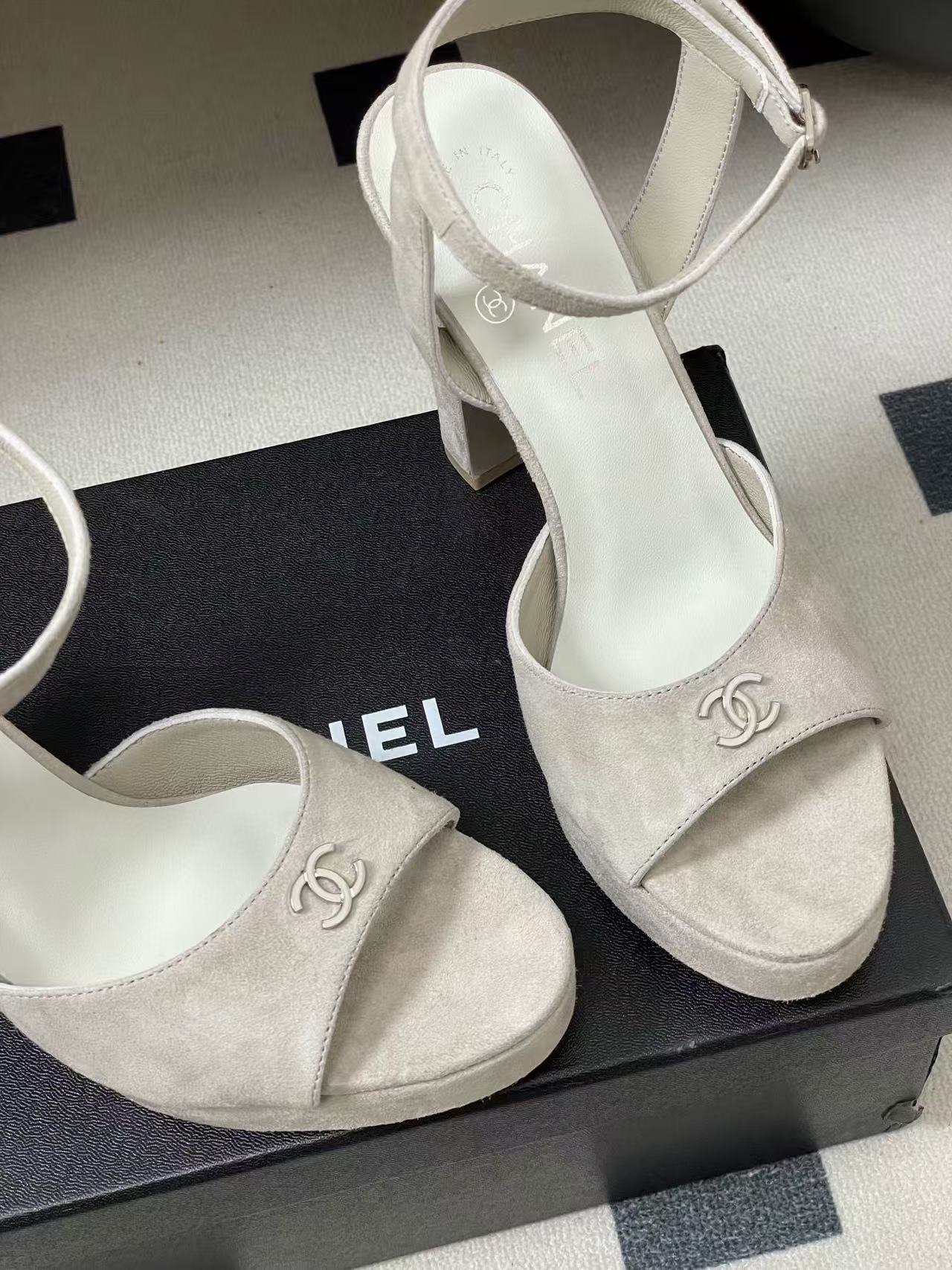 CHANE1 高品質スエード ピープトゥ ハイヒール【50％割引+送料無料】