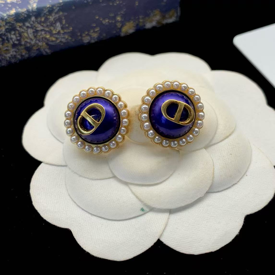 DI0R CDパールイヤリング【50％割引+送料無料】