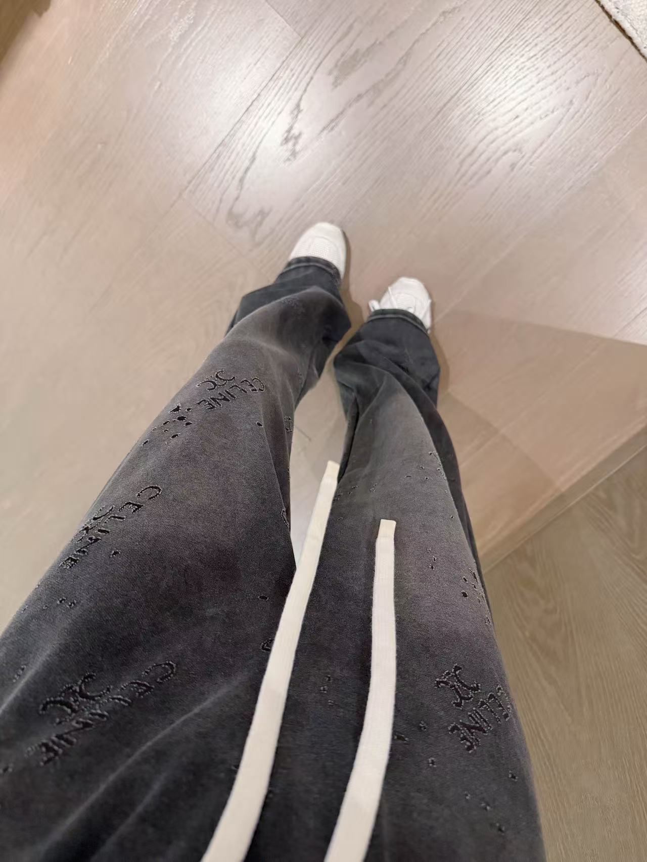 CEL1NE 凱旋門レターカジュアルパンツ【50％割引+送料無料】