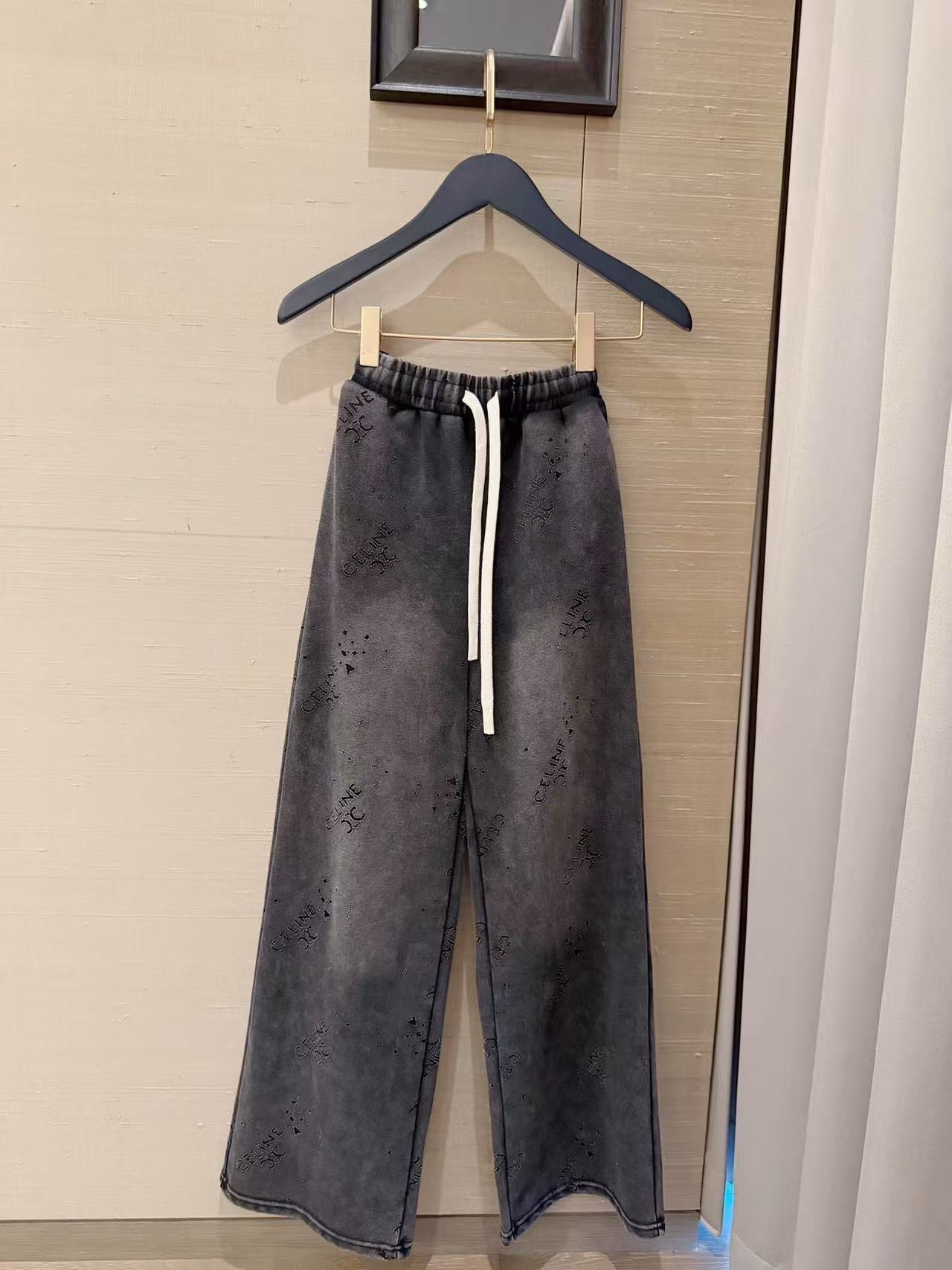 CEL1NE 凱旋門レターカジュアルパンツ【50％割引+送料無料】