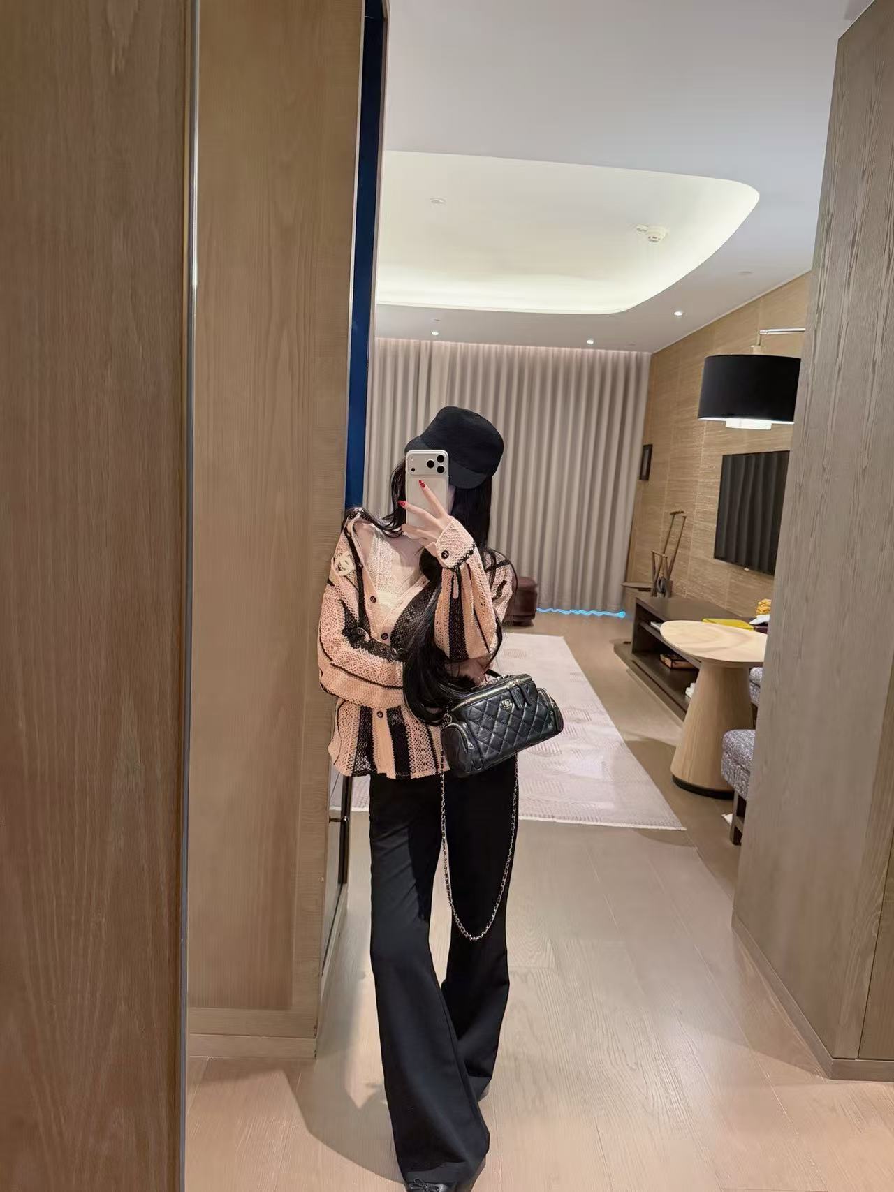 CHANE1 ダブルC レースブラウス【50％割引+送料無料】