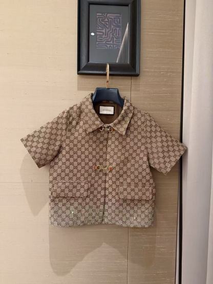 GUCC1 ジャカードショートジャケット+スカート ツーピースセット【50％割引+送料無料】