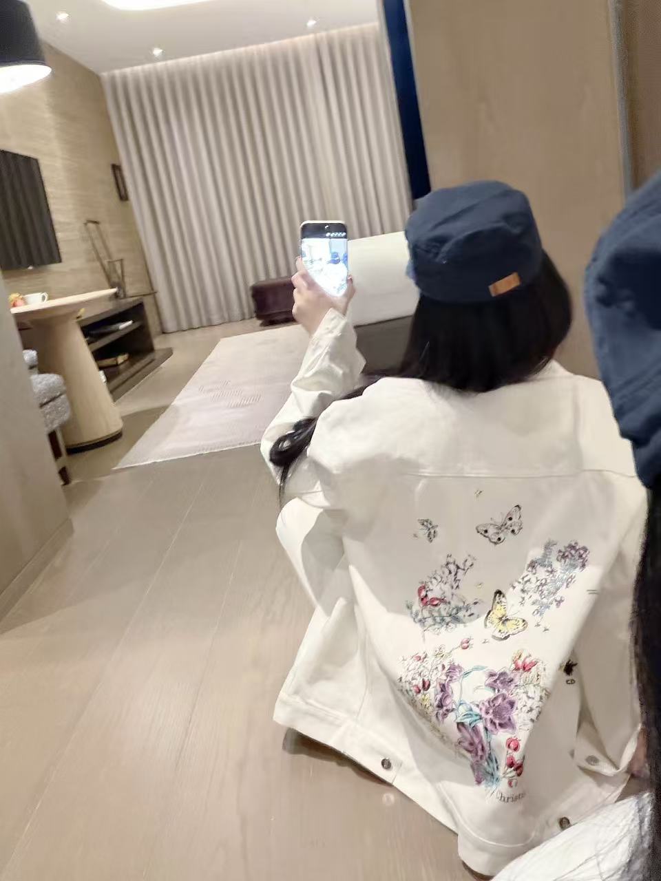 DIOR バタフライプリント デニムジャケット【50％割引+送料無料】