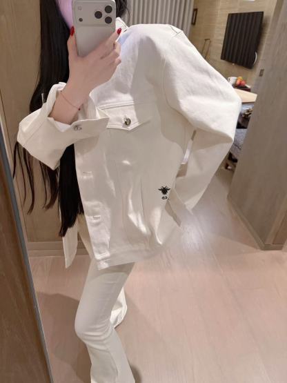 DIOR バタフライプリント デニムジャケット【50％割引+送料無料】