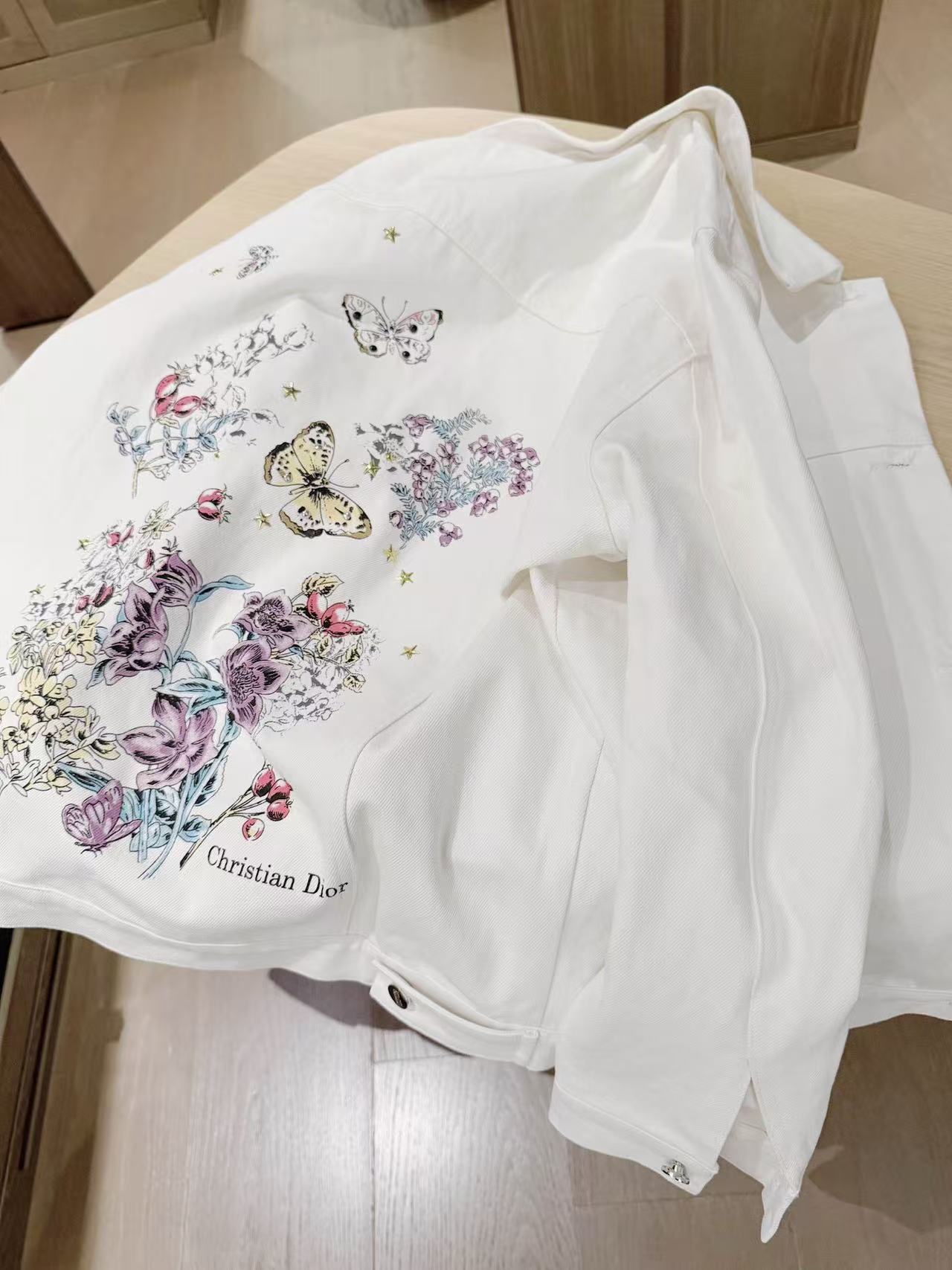 DIOR バタフライプリント デニムジャケット【50％割引+送料無料】