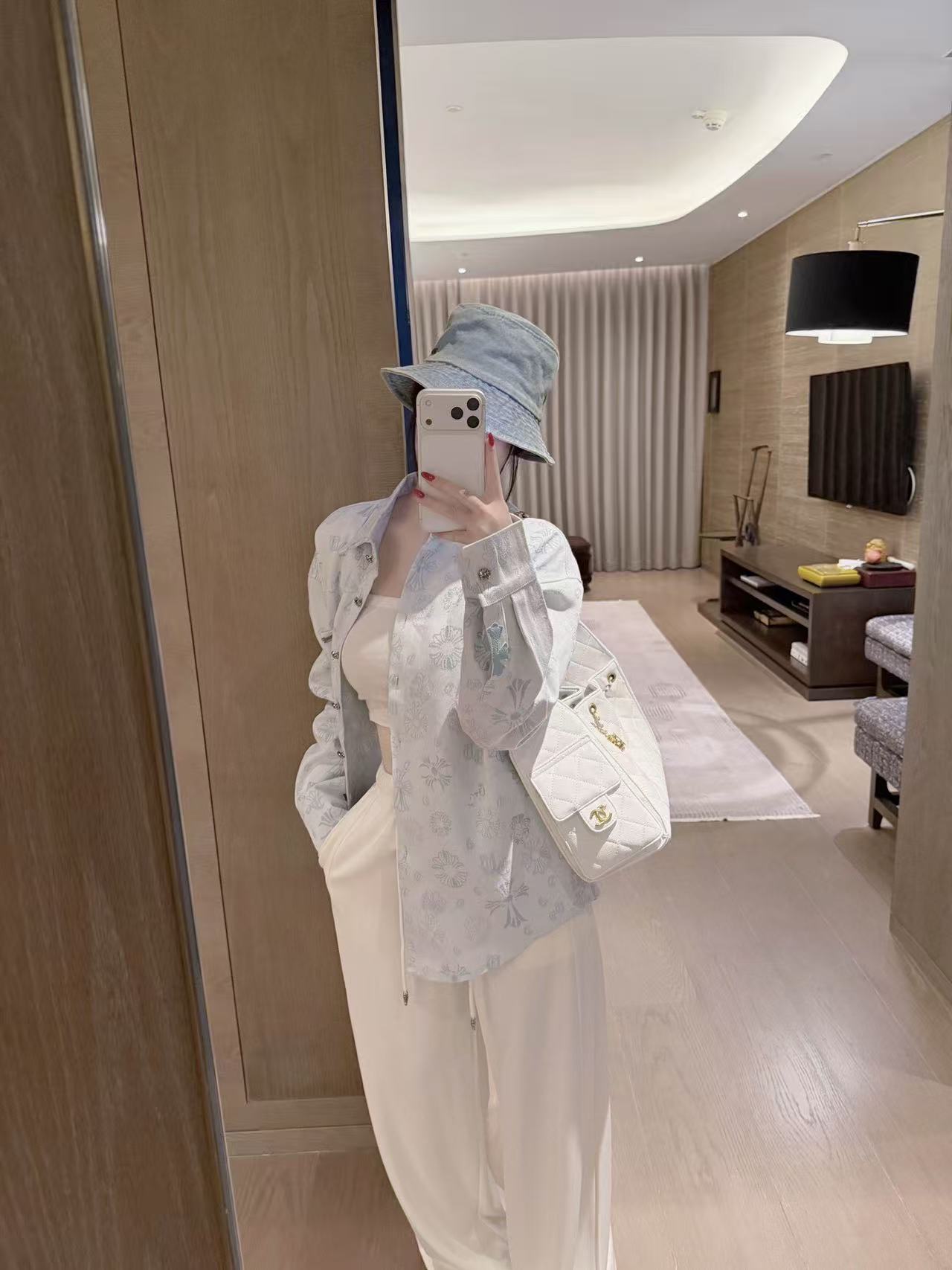 Chr0me Hearts ジャカードロゴ デニムシャツ【50％割引+送料無料】