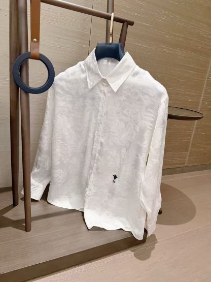 DIOR 刺繍ビーシルクシャツ【50％割引+送料無料】