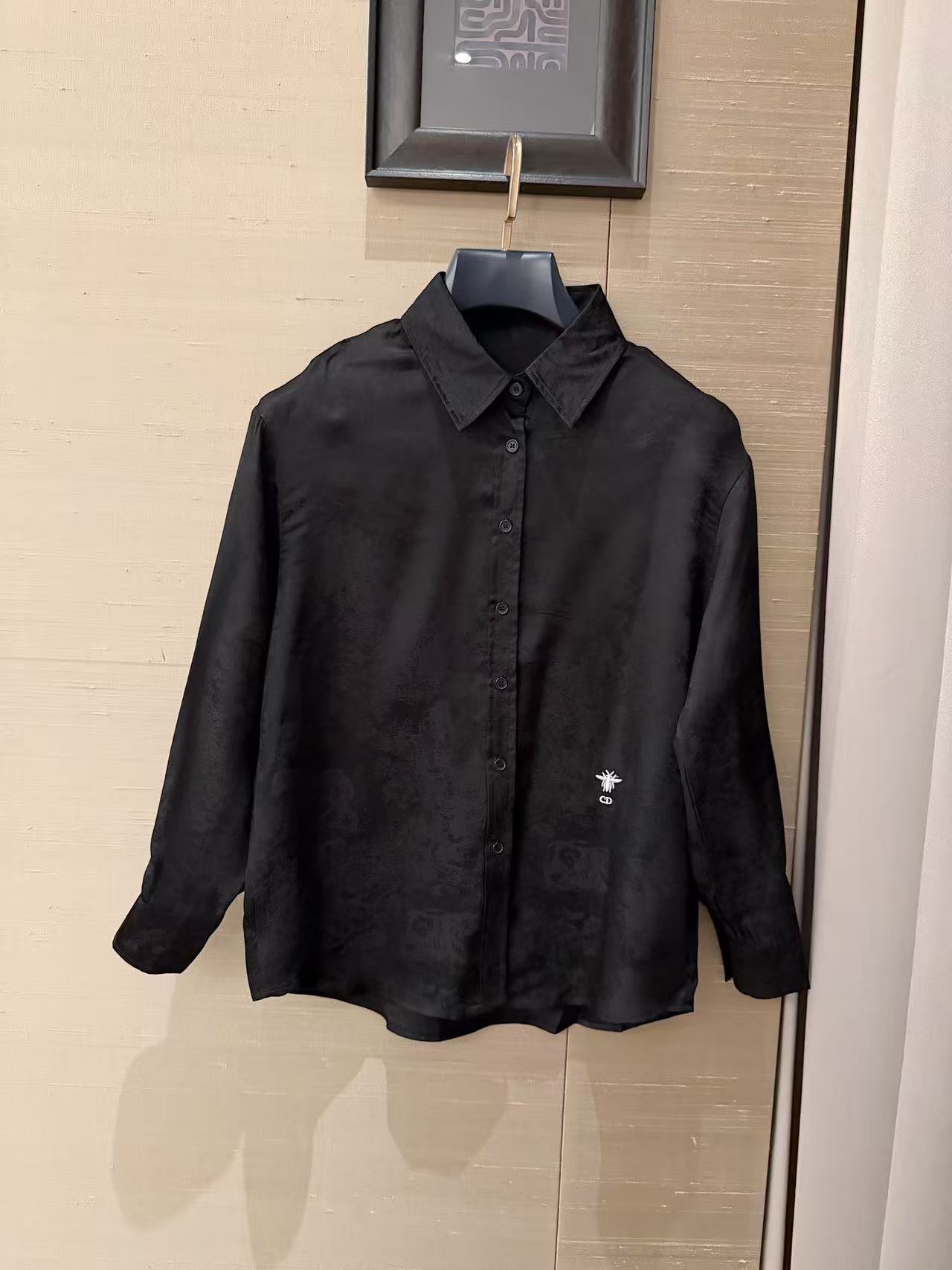 DIOR 刺繍ビーシルクシャツ【50％割引+送料無料】