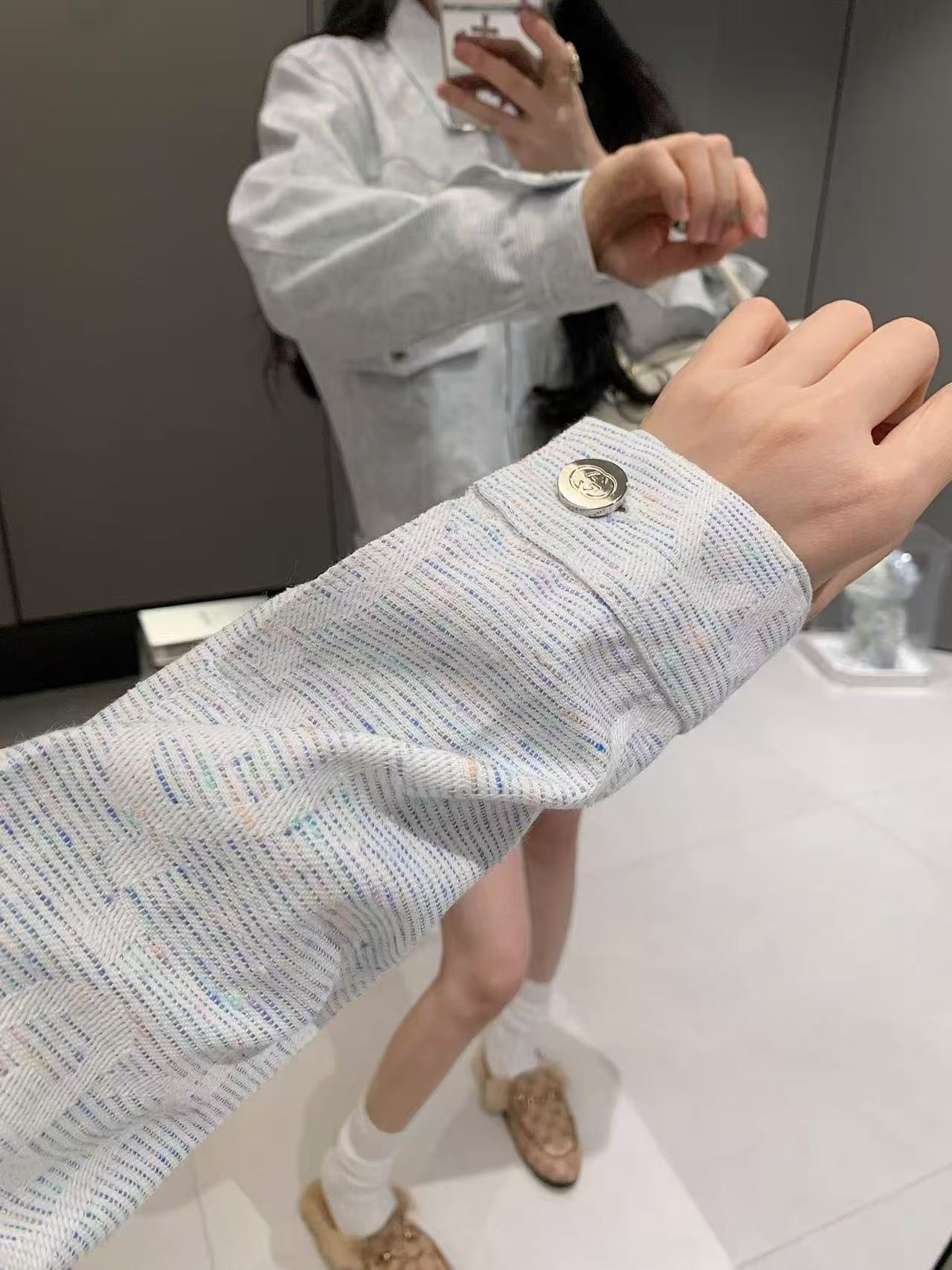 GUCC1 ジャカードデニムジャケット【50％割引+送料無料】