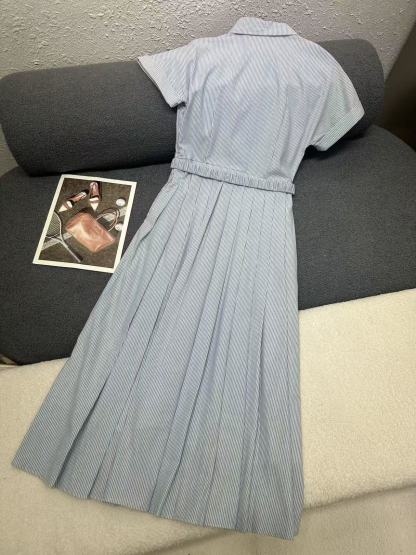 M1UM1U 高品質縦縞レタードレス【50％割引+送料無料】