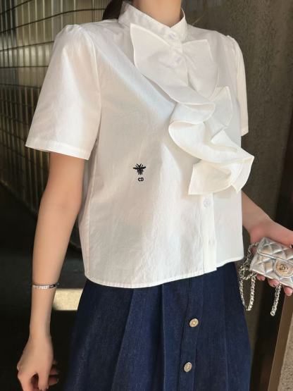 DIOR 高品質フリルブラウス+スカート ツーピースセット【50％割引+送料無料】