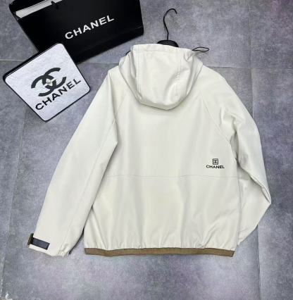 CHANE1 フード付きカラーブロックジップアップトレンチコート【50％割引+送料無料】