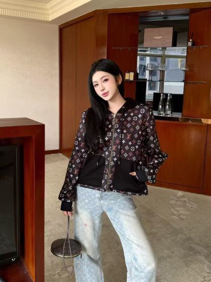 LVプリントフード付きジャケット【50％割引+送料無料】