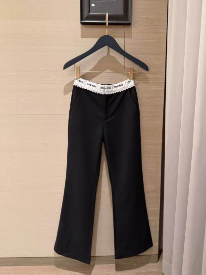 M1UM1U シャツ+フレアカジュアルパンツ ツーピースセット【50％割引+送料無料】