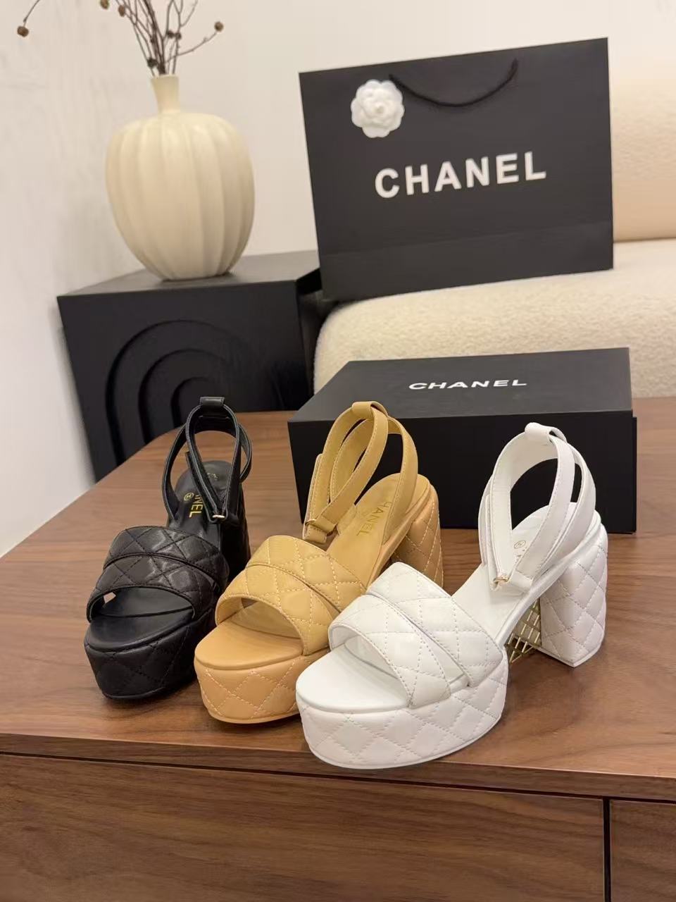 CHANE1 高級ラムスキンシンプルハイヒールサンダル【50％割引+送料無料】