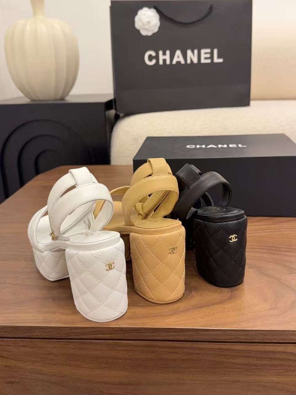 CHANE1 高級ラムスキンシンプルハイヒールサンダル【50％割引+送料無料】