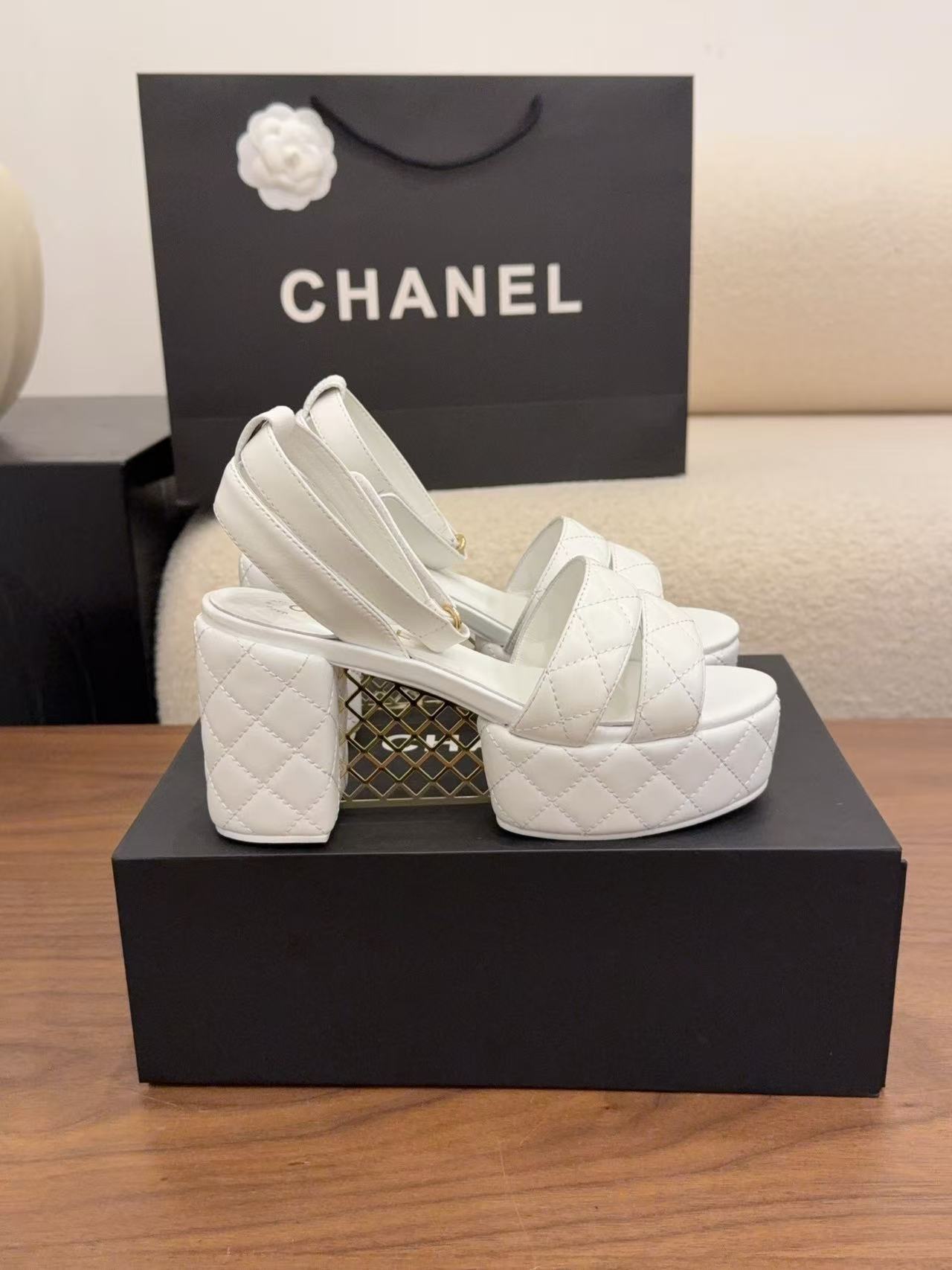 CHANE1 高級ラムスキンシンプルハイヒールサンダル【50％割引+送料無料】