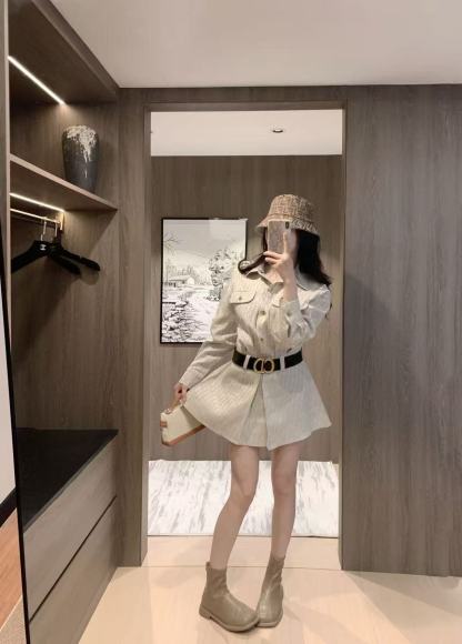 DIOR ジャカード デニム ドレス【50％割引+送料無料】