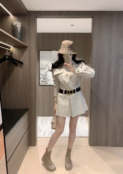 DIOR ジャカード デニム ドレス【50％割引+送料無料】