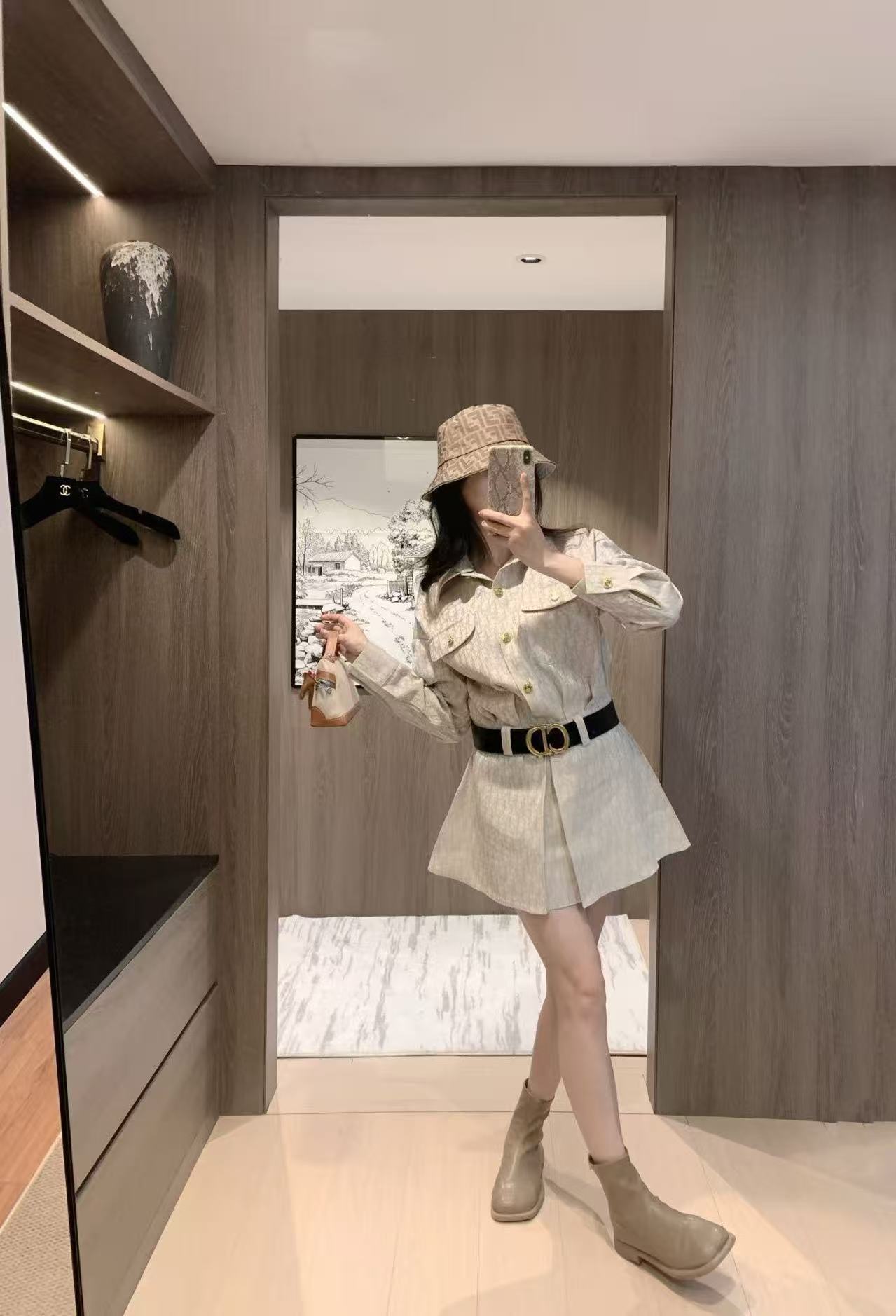 DIOR ジャカード デニム ドレス【50％割引+送料無料】