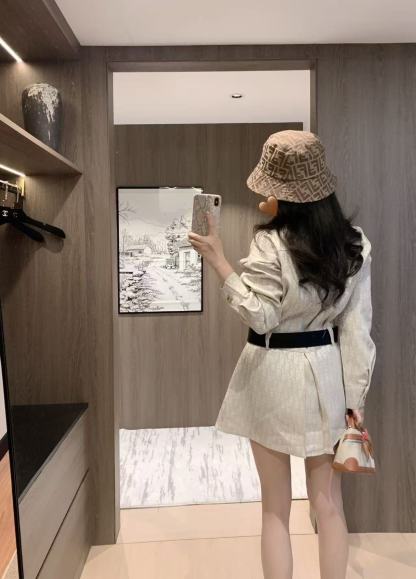 DIOR ジャカード デニム ドレス【50％割引+送料無料】