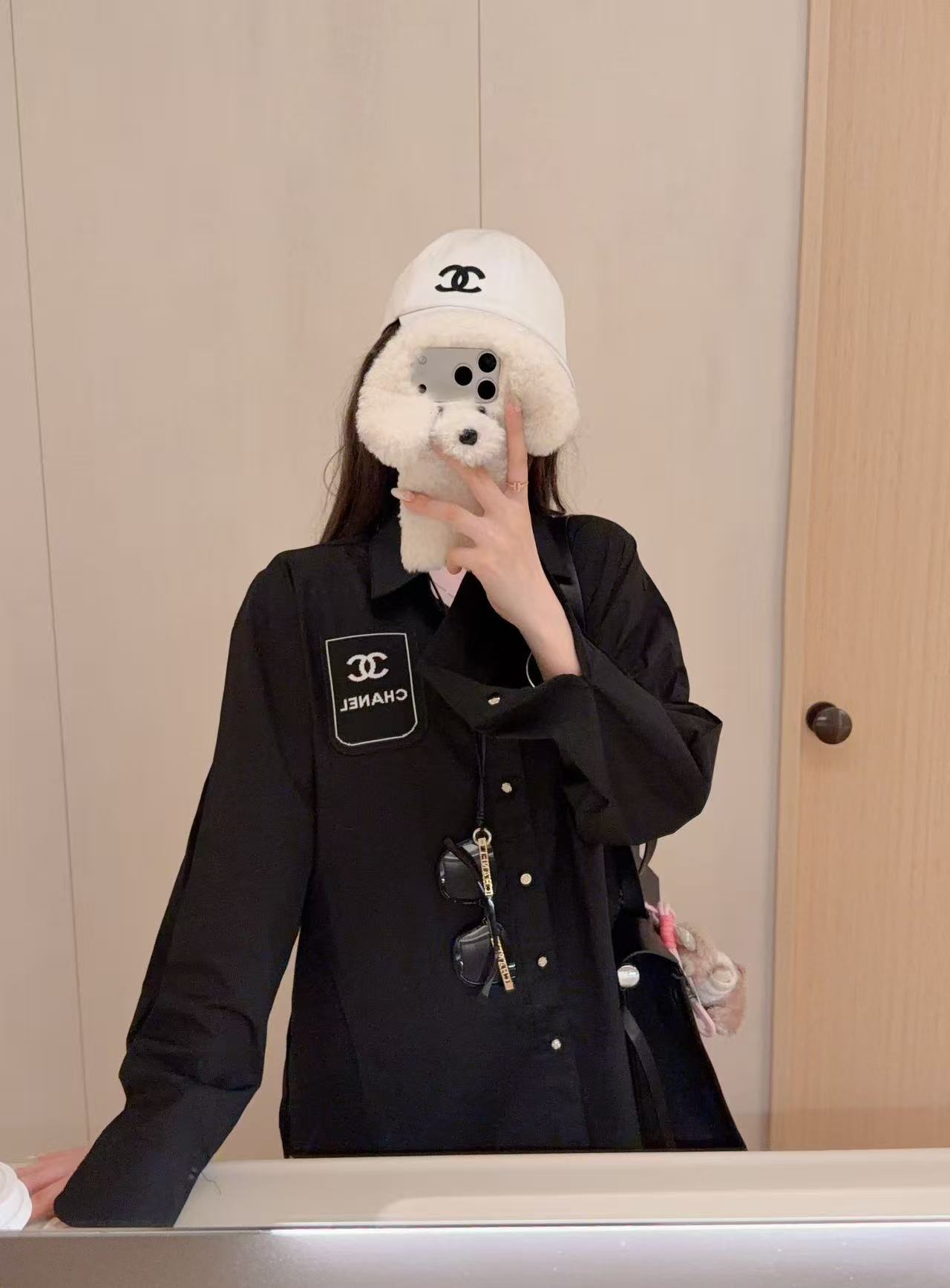 CHANE1 ダブルCレターシャツ【50％割引+送料無料】