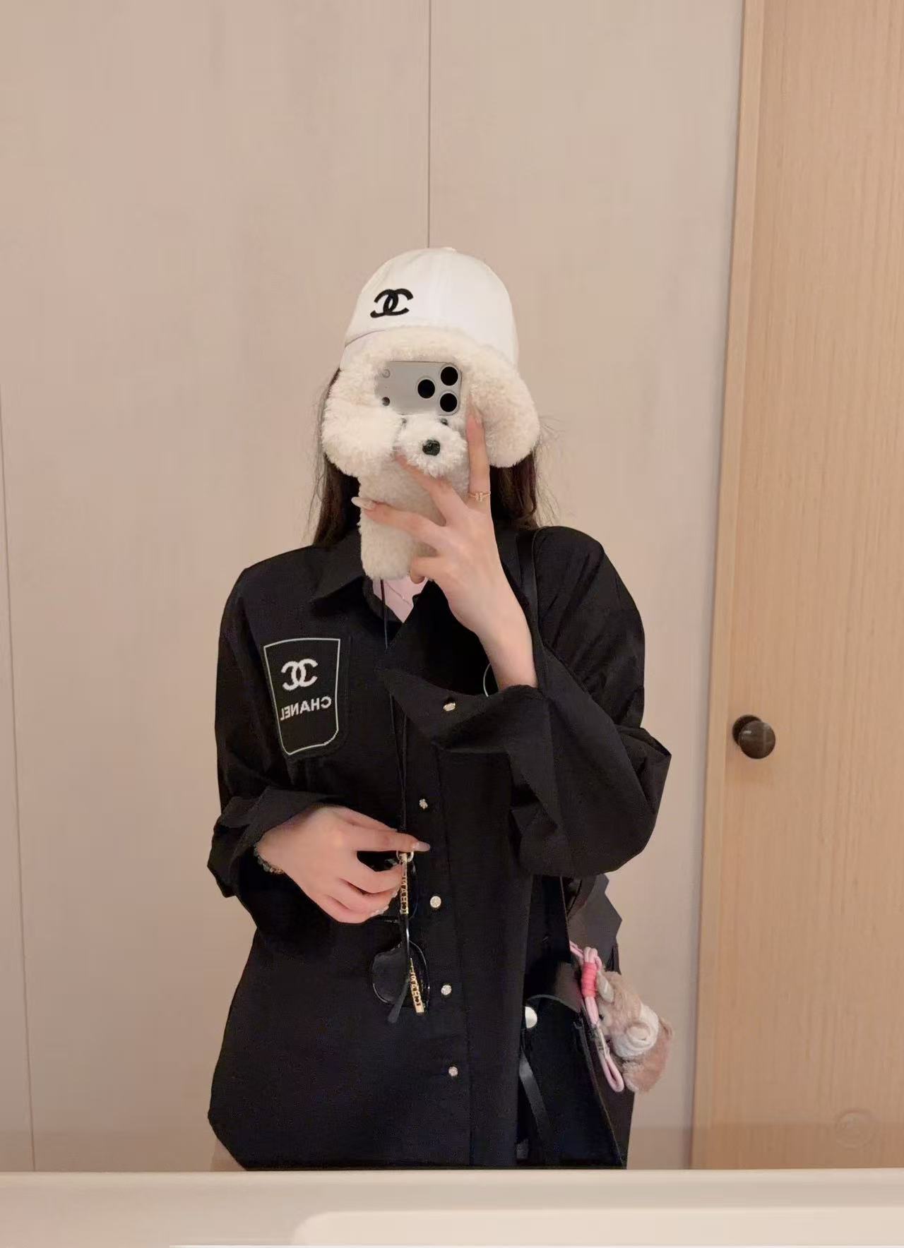 CHANE1 ダブルCレターシャツ【50％割引+送料無料】