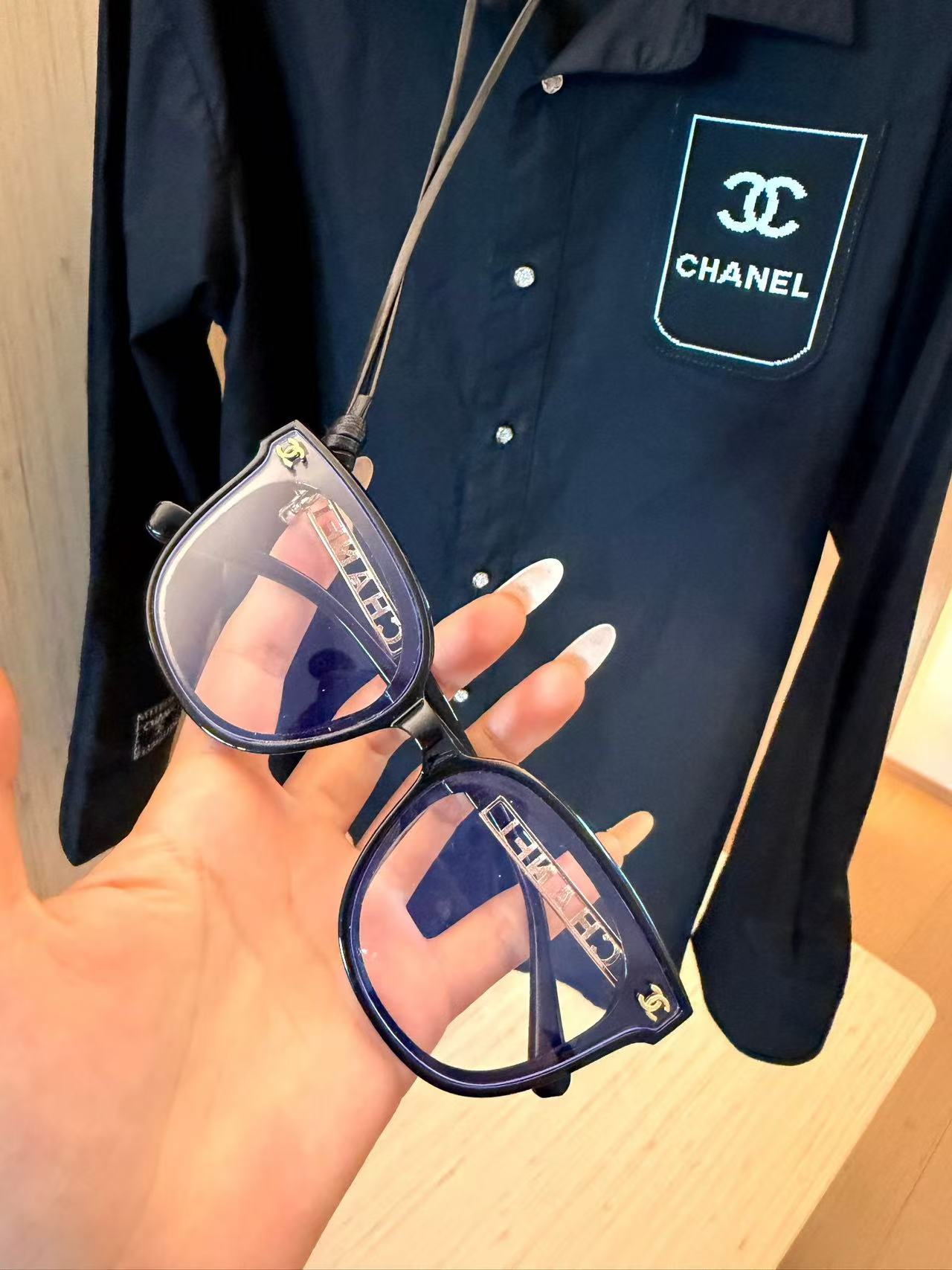 CHANE1 ダブルCレターシャツ【50％割引+送料無料】