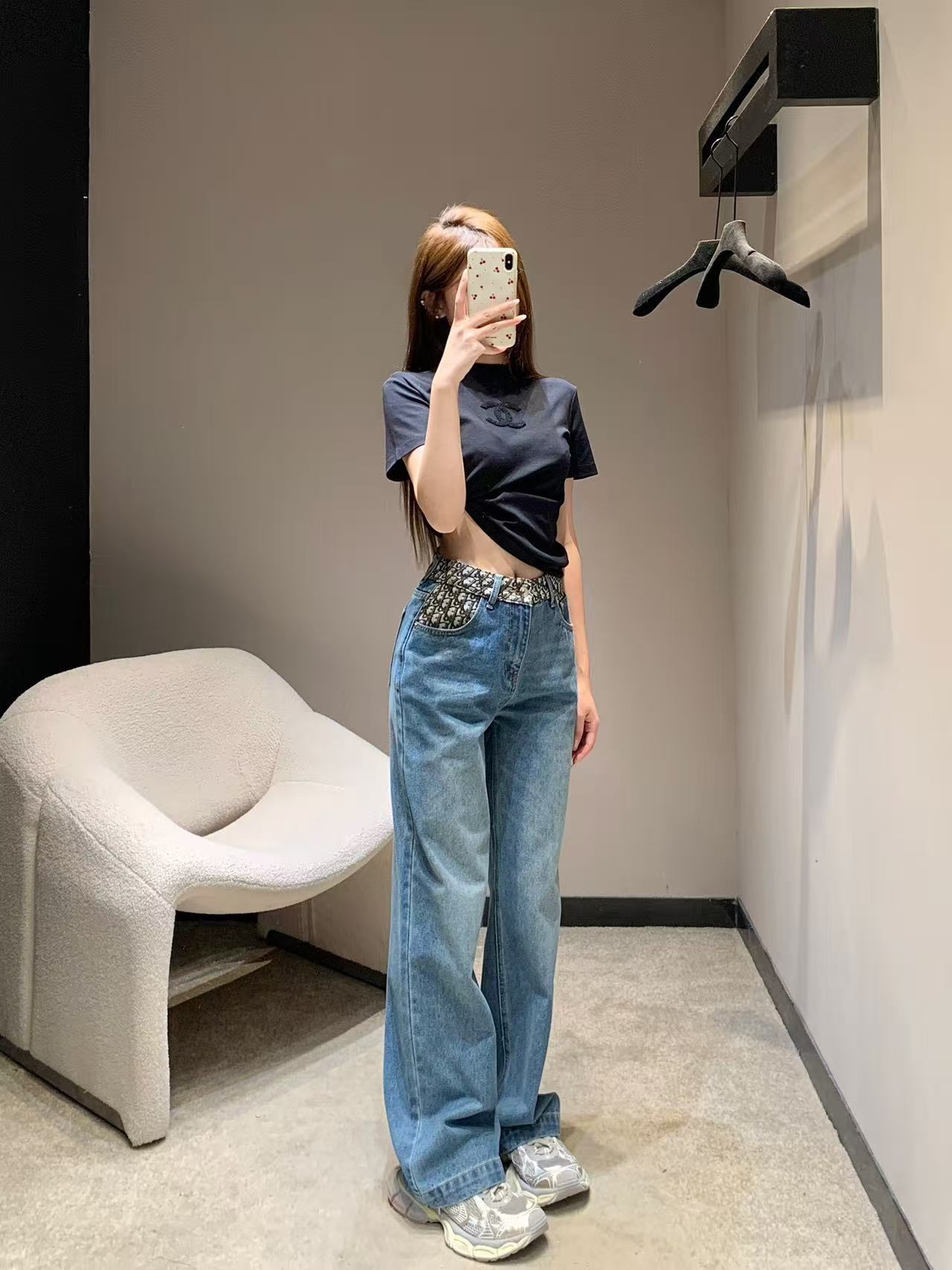 DI0Rストレートレッグジーンズ【50％割引+送料無料】