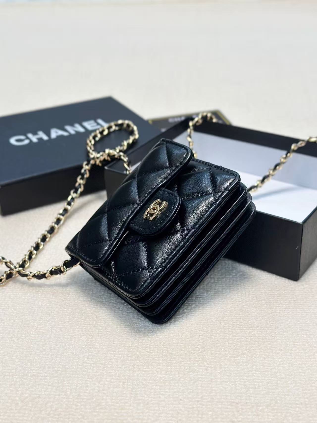 CHANE1 ラムスキンチェーンバッグ【50％割引+送料無料】