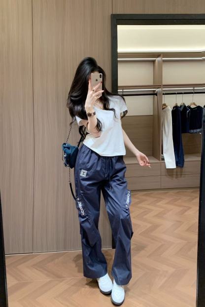 CHANE1 ダブルCレター カジュアルパンツ【50％割引+送料無料】