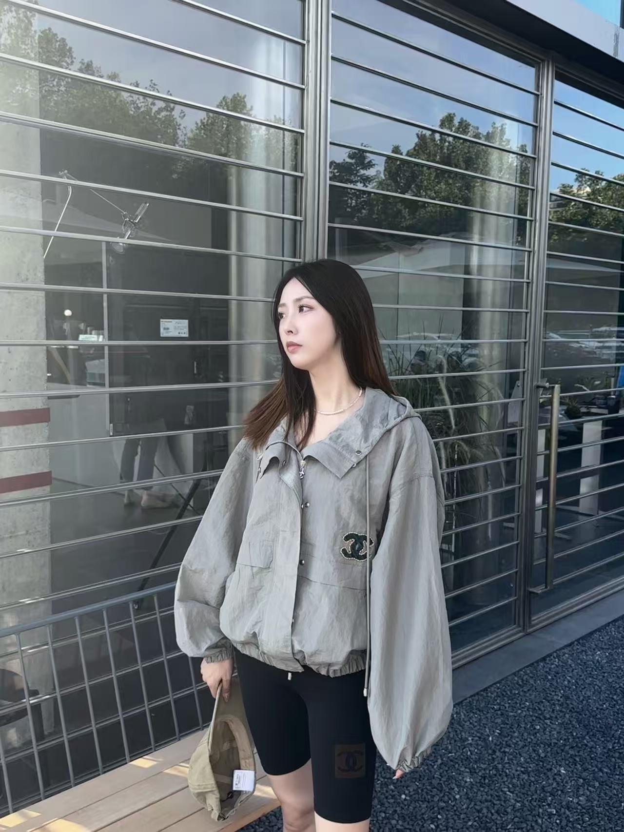 CHANE1 ダブルC フードジャケット【50％割引+送料無料】