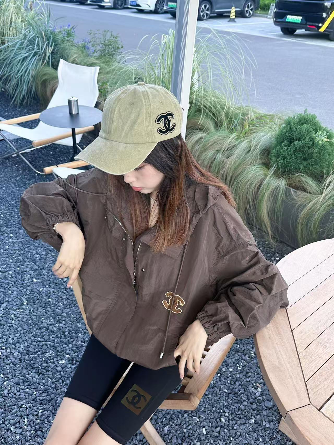 CHANE1 ダブルC フードジャケット【50％割引+送料無料】