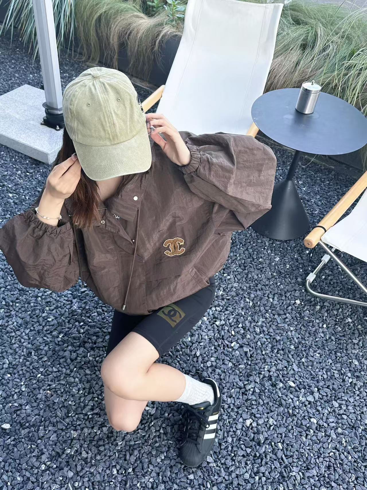 CHANE1 ダブルC フードジャケット【50％割引+送料無料】