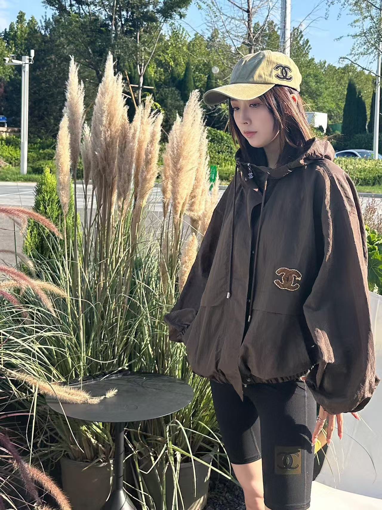 CHANE1 ダブルC フードジャケット【50％割引+送料無料】