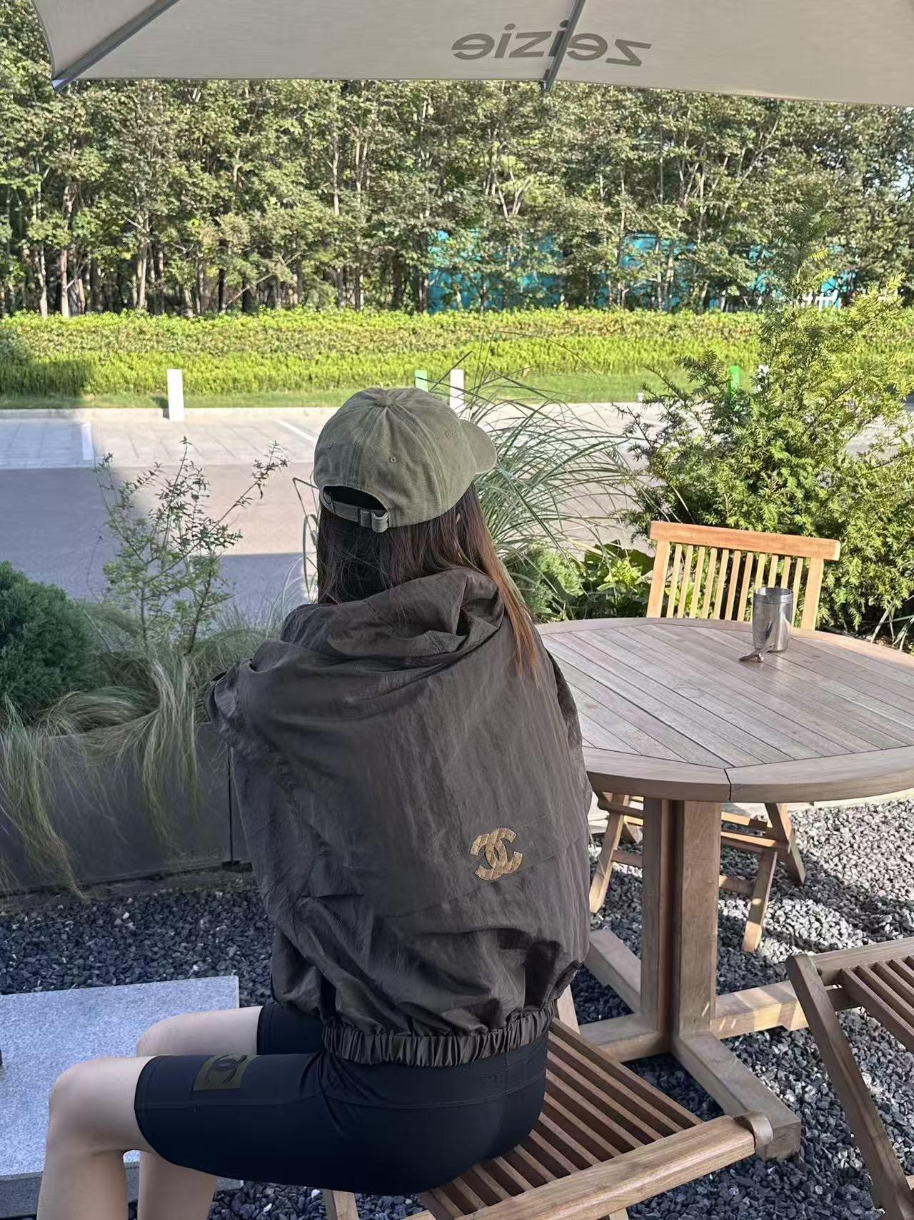 CHANE1 ダブルC フードジャケット【50％割引+送料無料】